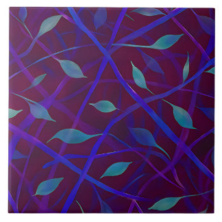 Abstrato de Folhagem de Joias Botânicas Escuras