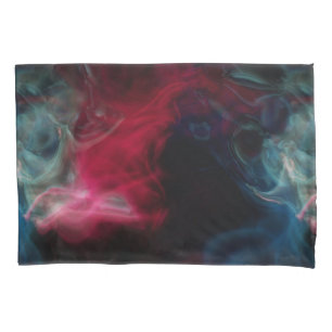 abstrato de fumo rosa e azul