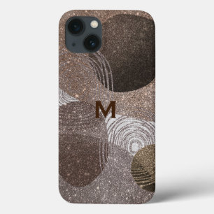Abstrato de Gliteria de Bronze Monograma