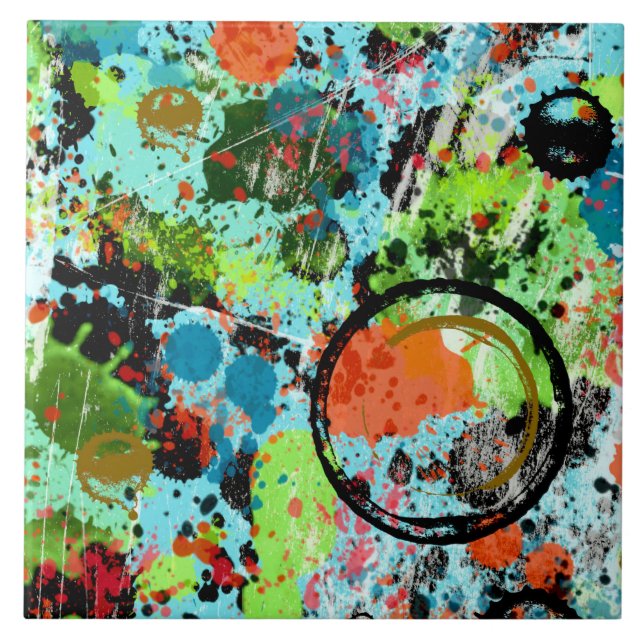 Abstrato de Grafite de Luta comida (Frente)