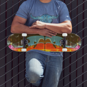 Abstrato de grafite de skate