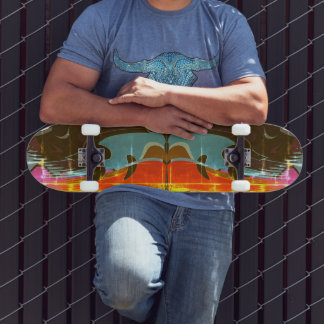 Abstrato de grafite de skate