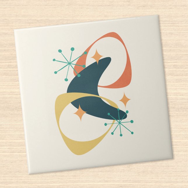 Abstrato de Idade Atômica do Meio século do Espaço (Criador carregado)