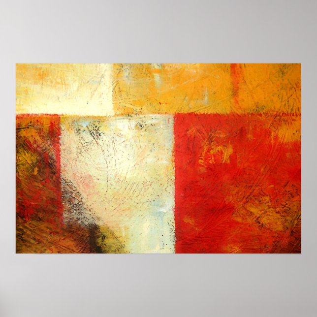 Abstrato de Impressão de Arte Original - Trabalhos (Frente)
