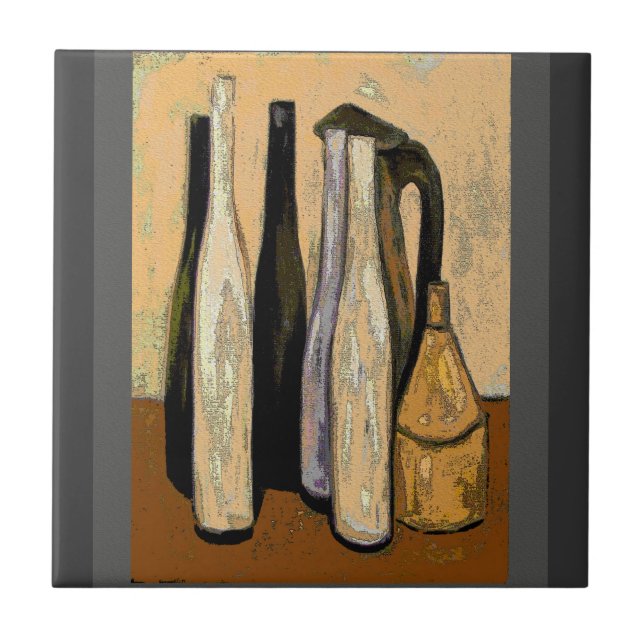 Abstrato de Jugs Castanhos (Frente)