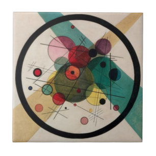 Abstrato de Kandinsky circula em um círculo