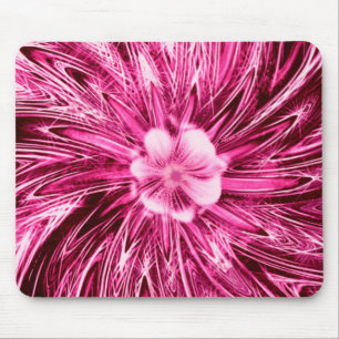 Abstrato de Linhas do Mousepad Flor Roxo