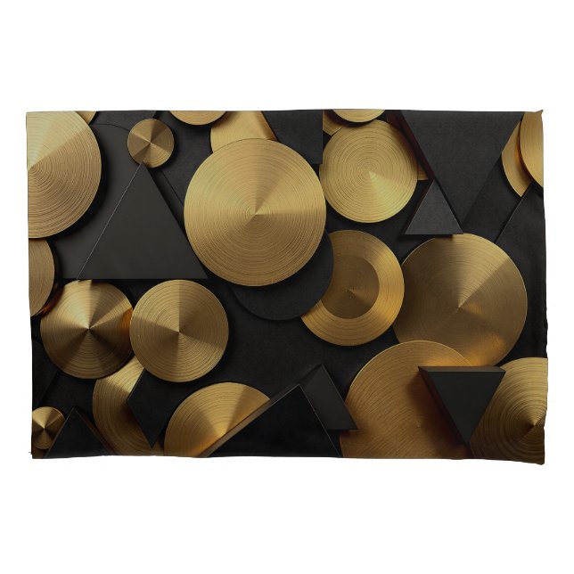 Abstrato de luxo geométrico de ouro (Frente)