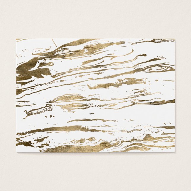Abstrato de mármore Dourado branco moderno (Frente)