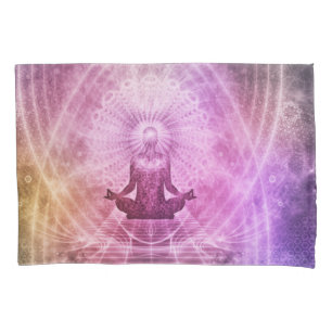 Abstrato de Meditação Rosa Rosa Violeta Roxo Doura