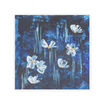 Abstrato de metal arte marinha marinha azul marinh