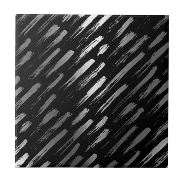 Abstrato de metal preto e prateado (Frente)