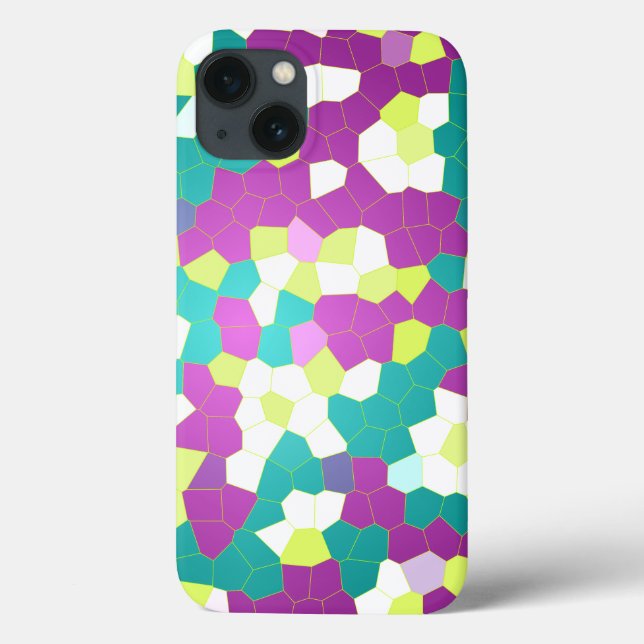 Abstrato de mosaico de Limão Roxo (Verso)