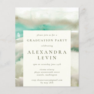 Abstrato de orçamento Festa de formatura de Aquar