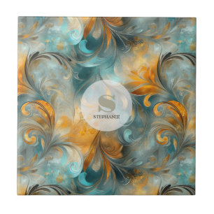 Abstrato de Paisley Metálico Russo - Inspirado na