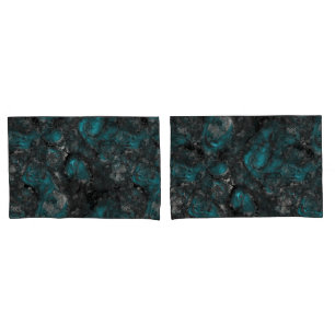 Abstrato de Pedra de Prata e Turquesa