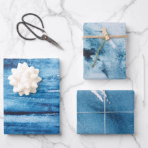 Abstrato De Pintor De Cor marinho Azul E Branco