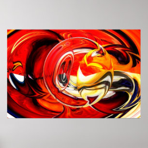Abstrato de pintura digital Impressão de arte