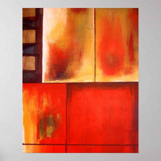 Abstrato de pintura moderna Impressão de arte (Frente)