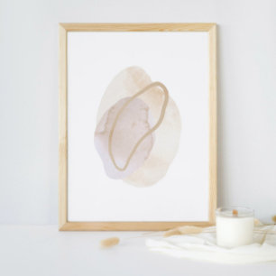 Abstrato de poster de de Aquarela Arte Geométrica 