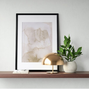 Abstrato de poster de de Aquarela Arte Geométrica 