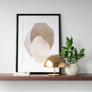 Abstrato de poster de de Aquarela Arte Geométrica