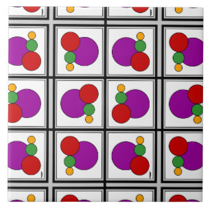 Abstrato de quadrados e círculos