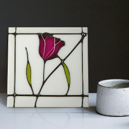 Abstrato de Rosa vermelha de Arte Mackintosh