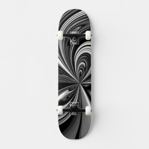 Abstrato de skate Arco de  preto e branco
