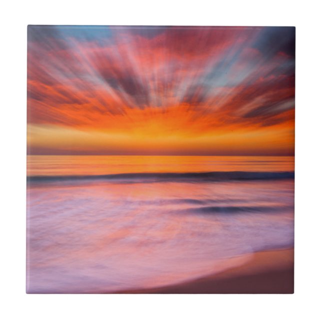 abstrato de Sunset de Tamarack Beach (Frente)