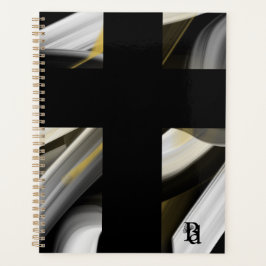 Abstrato de Tendência do Planejador Arte Preta Dou