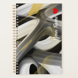 Abstrato de Tendência do Planejador Arte Preta Dou