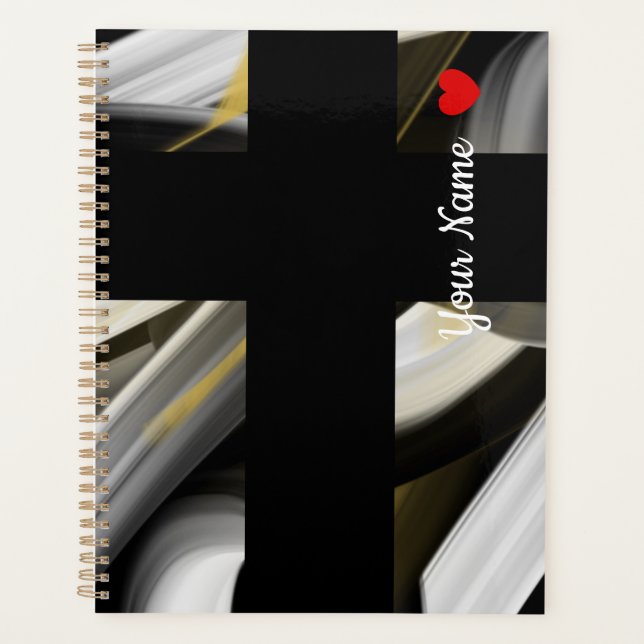 Abstrato de Tendência do Planejador Arte Preta Dou (Frente)