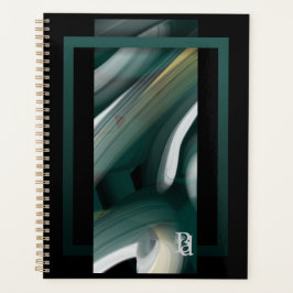 Abstrato de Tendência do Planejador Arte Preta Ver