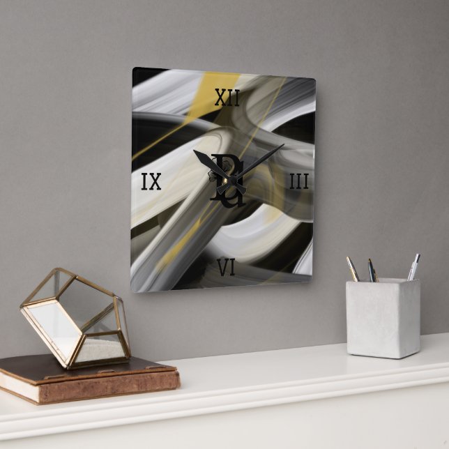 Abstrato de Tendência do Relógio de Parede Decodif (Escritório)