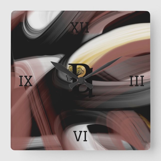 Abstrato de Tendência do Relógio de Parede Decodif (Frente)