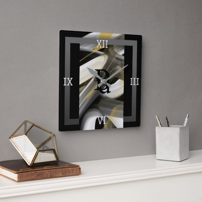 Abstrato de Tendência do Relógio de Parede Decodif (Escritório)
