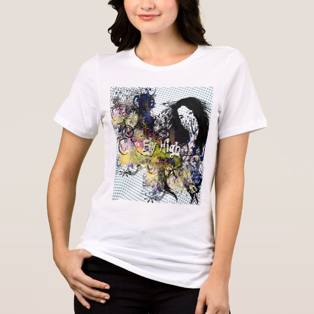 Abstrato de Voo dos Pontos Retro Alto (Frente)