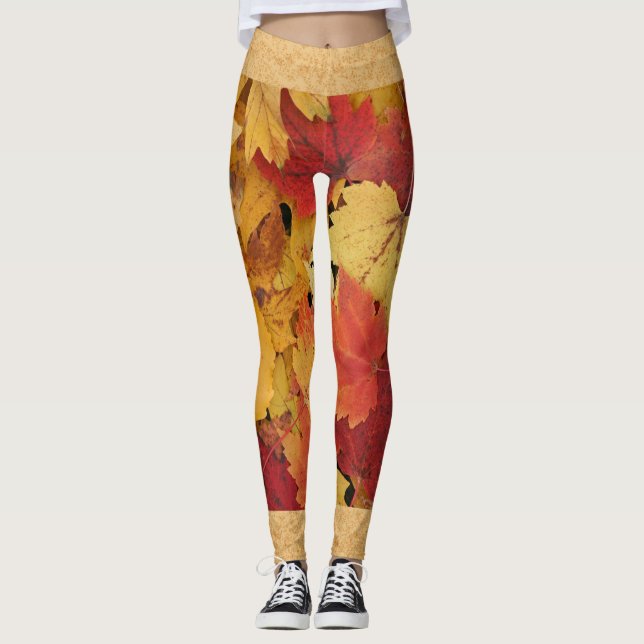 Abstrato deixa leggings (Frente)