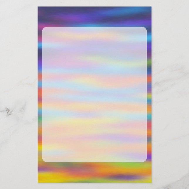 Abstrato Desert Sunset Sky Trabalho de arte (Frente)