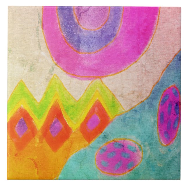 Abstrato digital colorida (Frente)