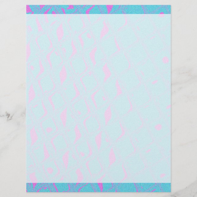 Abstrato digital geométrica azul-aqua-rosa-quente (Frente)