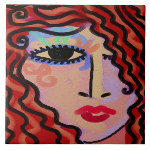 Abstrato Digital Retrato de uma Mulher