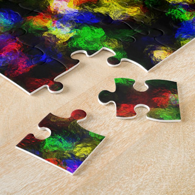 Abstrato Disco Foil Jigsaw Quebra-cabeça (Lateral)