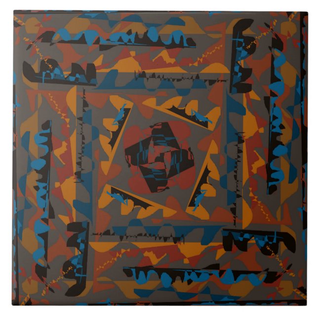 Abstrato do Estilo Sudoeste - Design de Marcha Est (Frente)