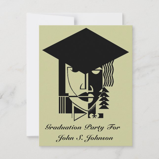 Abstrato do formando dos convites da festa de (Frente)