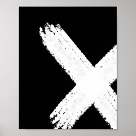 Abstrato do pincel Impressão 1 - invertido