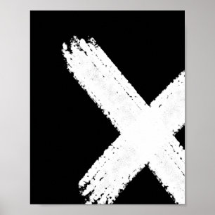 Abstrato do pincel Impressão 1 - invertido