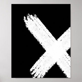 Abstrato do pincel Impressão 1 - invertido