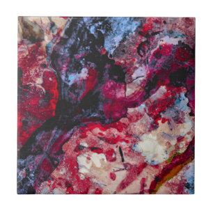 Abstrato do Red Agate Crystal Geode